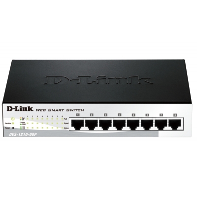 D-Link DES-1210-08P, Power over Ethernet D-Link DES-1210-08P, Power over Ethernet